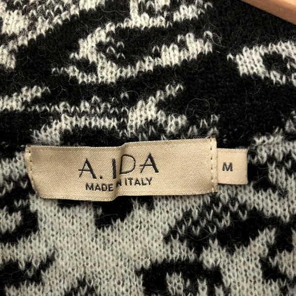 A. IDA open front wool blend cardigan, size M - Picture 8 of 10